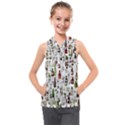 Bottle Chic Print Patterns Kids  Sleeveless Hoodie View1