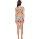 Bottle Chic Print Patterns Low Cut Ruffle Edge Bikini Set View4