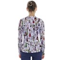 Bottle Chic Print Patterns V-Neck Long Sleeve Top View2