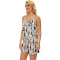 Bottle Chic Print Patterns Satin Pajama Short Set View2