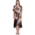 Giraffe Skin Texture Women s Cotton Short Sleeve Nightgown View1
