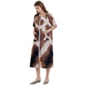 Giraffe Skin Texture Women s Cotton Short Sleeve Nightgown View2