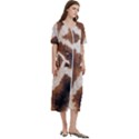 Giraffe Skin Texture Women s Cotton Short Sleeve Nightgown View3