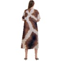 Giraffe Skin Texture Women s Cotton Short Sleeve Nightgown View4