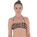 Giraffe Texture, Macro Tie Back Bikini Top View1