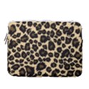 Jaguar Skin Texture, Jaguar Wool Texture, Yellow 14  Vertical Laptop Sleeve Case With Pocket View1