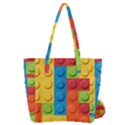 Lego Bricks, Colorful Dots Background Everyday Shoulder Bag with Pouch Bag View2