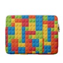 Lego Bricks, Colorful Dots Background 14  Vertical Laptop Sleeve Case With Pocket View2