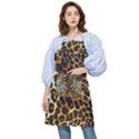 Leopard Skin Texture, Macro, Brown Pocket Apron View1