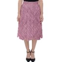 Pink Fabric Texture, Knitted Pink Texture, Classic Midi Skirt View1