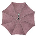 Pink Fabric Texture, Knitted Pink Texture, Automatic Folding Umbrella with Case (Medium) View1
