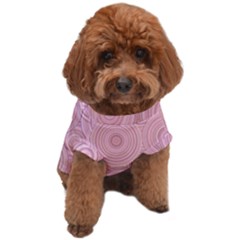 Pink Retro Texture With Circles, Retro Circles Background, Dog T-shirt