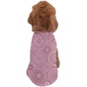 Pink Retro Texture With Circles, Retro Circles Background, Dog T-Shirt View2