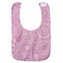 Pink Retro Texture With Circles, Retro Circles Background, Baby Bib View1