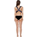 Purple Camo Low Cut Ruffle Edge Bikini Top View4