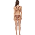 Retro Education Texture, Creative Education Background Low Cut Ruffle Edge Bikini Set View4
