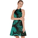 Skulls Sleeveless Halter Neck A-Line Dress View2