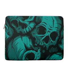 Skulls 15  Vertical Laptop Sleeve Case With Pocket