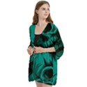 Skulls Open Front 3/4 Sleeve Batwing Chiffon Cardigan Kimono View2