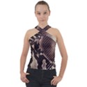 Snake Skin, Reptile Skin, Snake Skin Textures, Brown Snake Cross Neck Velour Top View1