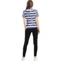 Seamless Marine Pattern Women s Short Sleeve Rash Guard View2