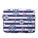Seamless Marine Pattern 14  Vertical Laptop Sleeve Case With Pocket View1