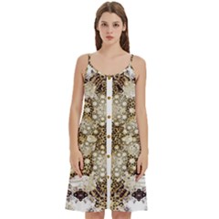 Opulent Essence Print Women s Spaghetti Strap Pullover Cami Dress
