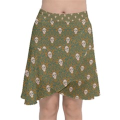 Camping Is Fun! Chiffon Wrap Front Skirt