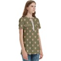 Camping Is Fun! Women s Zip Front V-Neck Short Sleeve Casual Top Pocket Shirt View3
