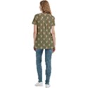 Camping Is Fun! Women s Zip Front V-Neck Short Sleeve Casual Top Pocket Shirt View4