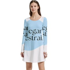 Elegant Restraint 20240825 172511 0000 Long Sleeve Velour Skater Dress