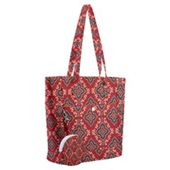 Illustrations Ajrak Abstract Design Pattern Everyday Shoulder Bag With Pouch Bag