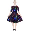 Christmas Lights Quarter Sleeve A-Line Dress With Pockets View2
