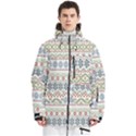 Christmas Star Flower Red Blue Men s Multi Pockets Zip Ski and Snowboard Waterproof Breathable Jacket View1