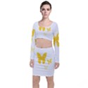 Yellow Butterfly Animals Fly Top and Skirt Sets View1