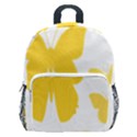 Yellow Butterfly Animals Fly Kids  Age 5-10 Lightweight School Backpack with Side Pockets View1