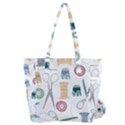 Pattern Seamless Texture Sewing Everyday Shoulder Bag with Pouch Bag View2