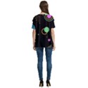 Colartive, Aesthetic, Amoled, Black, Colorful, Desenho V-Neck Split Shoulder Casual T-Shirt View4
