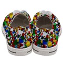 Falling Lego Bricks, Desenho Women s Low Top Canvas Sneakers View4