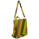 Autmn Stripes Colors Geometric Print Design Crossbody Backpack View2