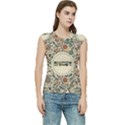 Seamless Pattern With Flower Birds Women s Raglan Cap Sleeve T-Shirt View1