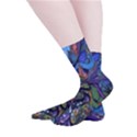 Psychedelic Digital Art Artwork Landscape Colorful Smooth Crew Length Tube Socks View2