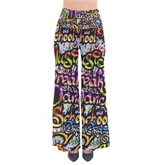 Graffiti Word Seamless Pattern So Vintage Palazzo Pants