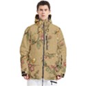 Flowers, Branches, Desenho, Edge, Leaves Men s Multi Pockets Zip Ski and Snowboard Waterproof Breathable Jacket View1