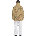 Flowers, Branches, Desenho, Edge, Leaves Men s Multi Pockets Zip Ski and Snowboard Waterproof Breathable Jacket View4