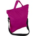Purple Lego Texture Macro, Purple Dots Background Fold Over Handle Tote Bag View1