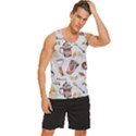 Coffee Mania Caffeine Men s Wide Collar Tank Top View3