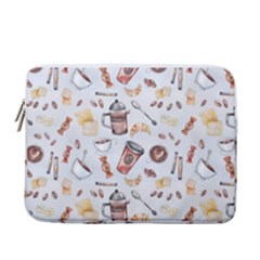 Coffee Mania Caffeine 13  Vertical Laptop Sleeve Case With Pocket