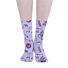 Coffee Mania Caffeine Smooth Crew Length Tube Socks