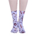 Coffee Mania Caffeine Smooth Crew Length Tube Socks View1